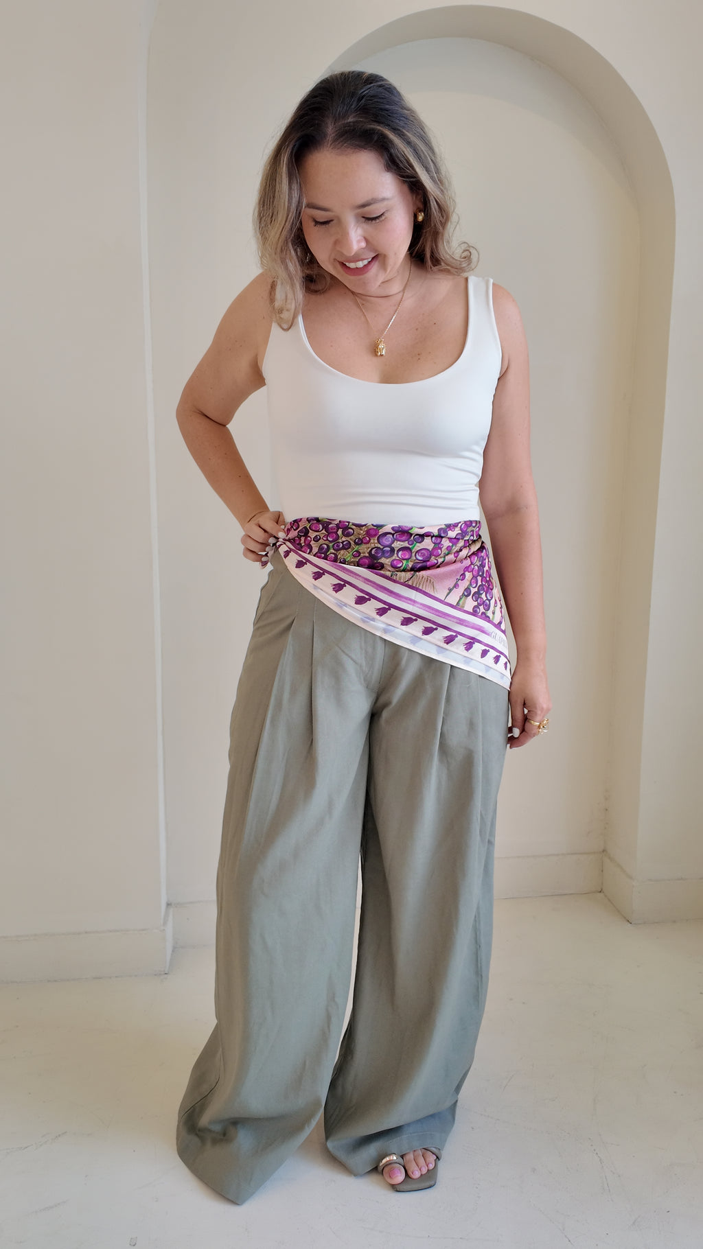 Pantalón Verde Eucalipto