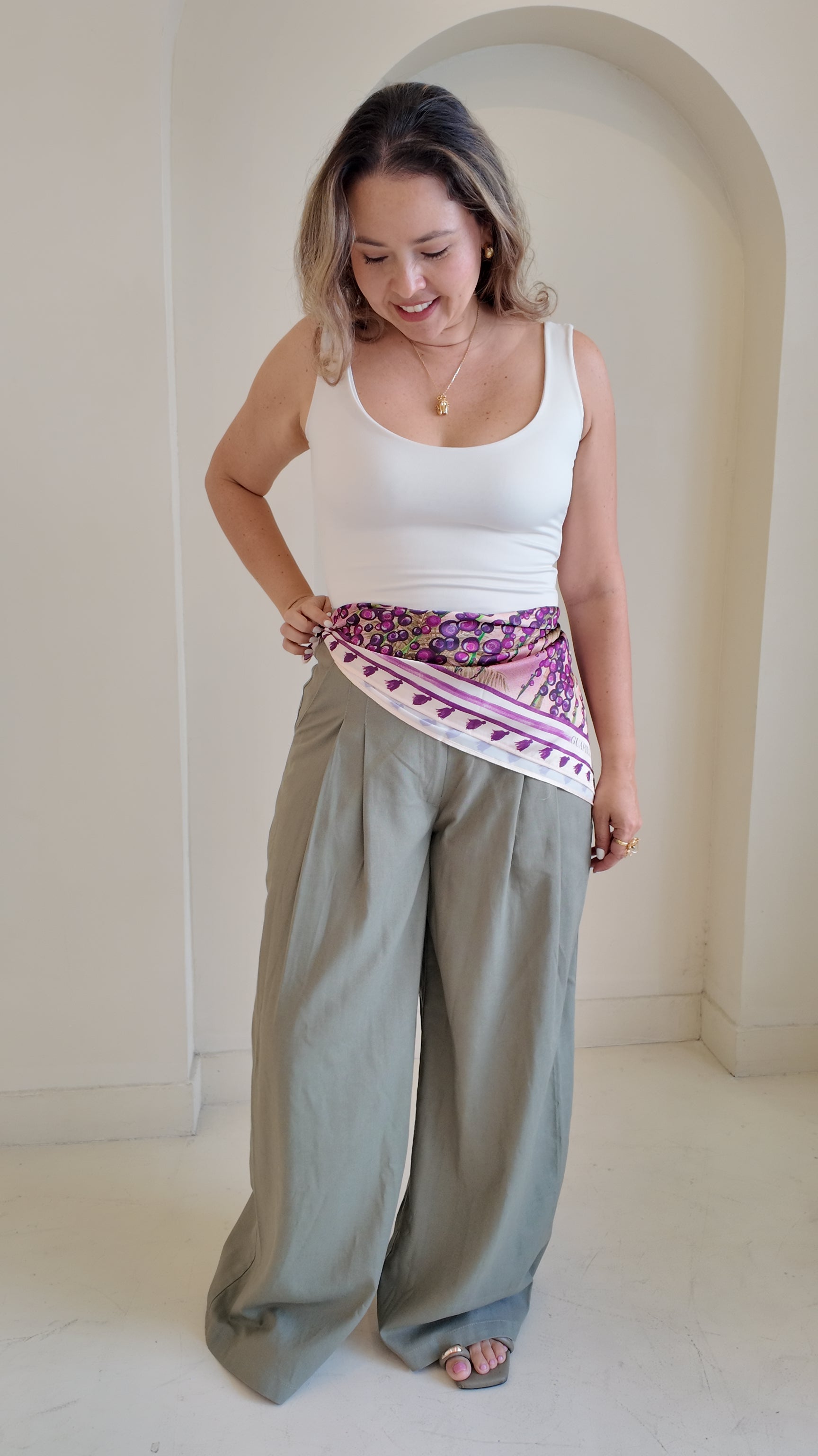 Pantalón Verde Eucalipto