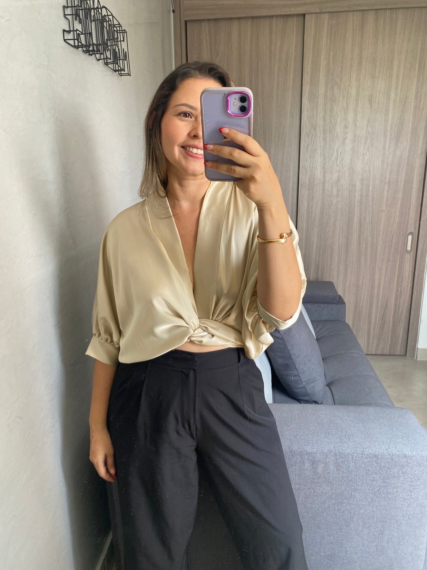 Blusa Julia Champagne