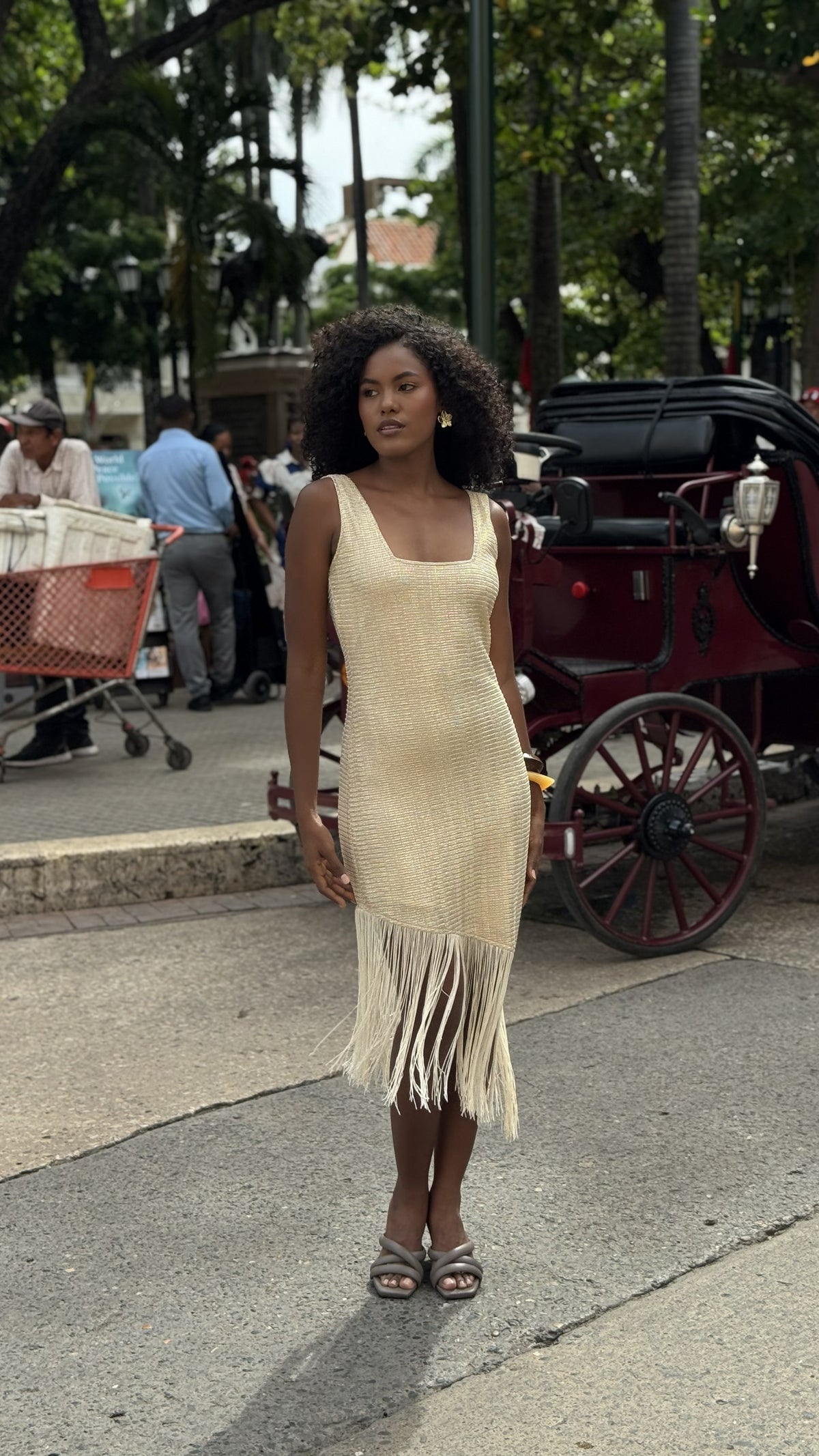 Vestido Nilo Dorado
