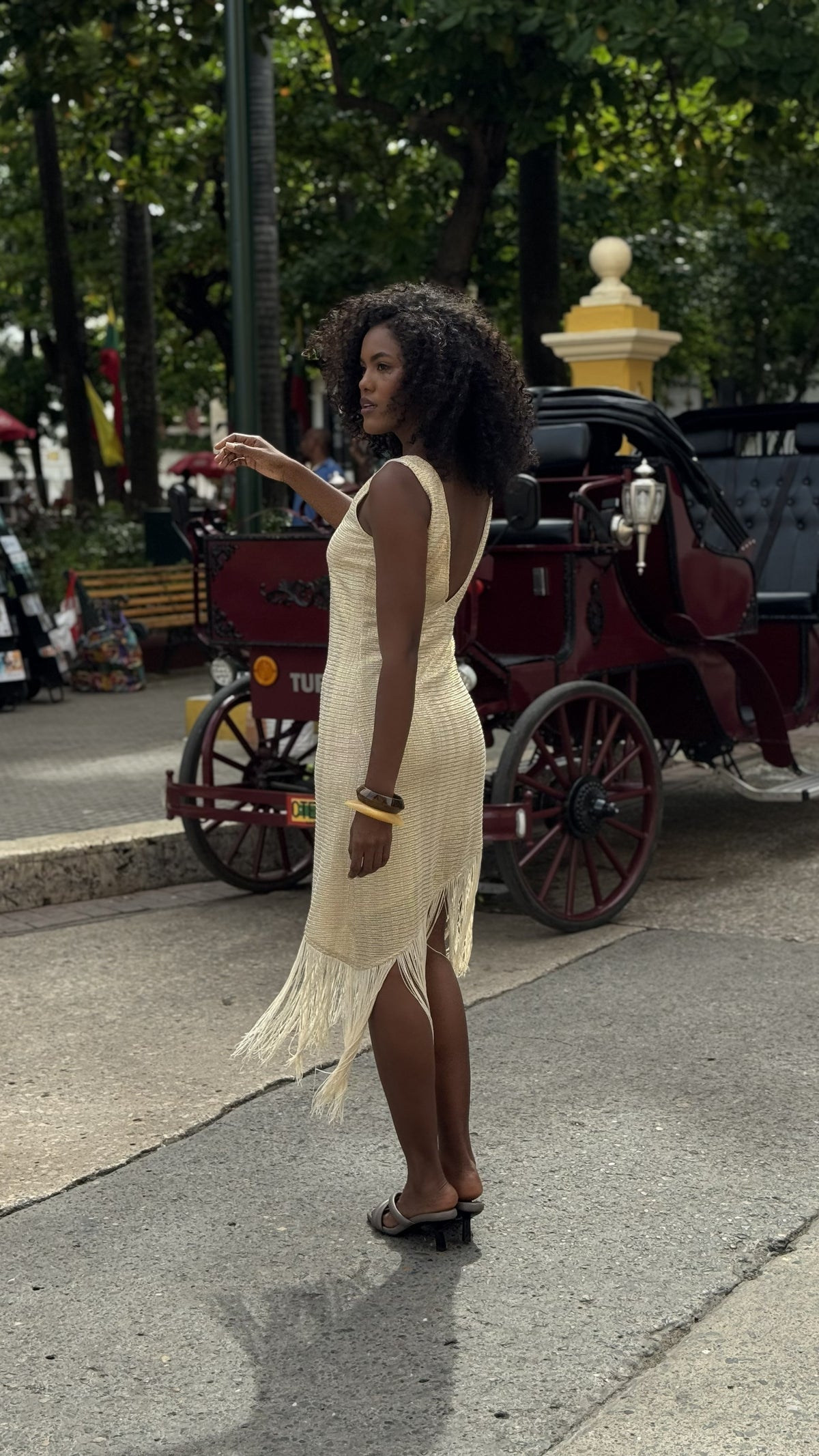 Vestido Nilo Dorado