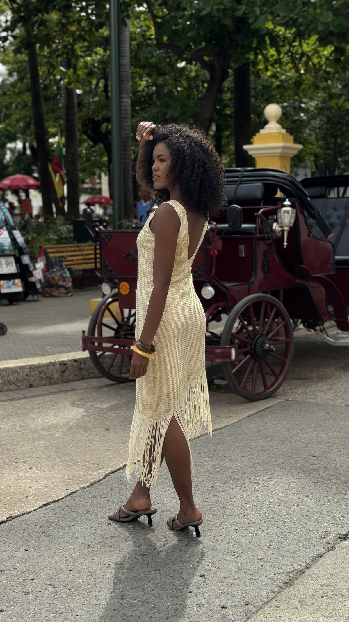 Vestido Nilo Dorado